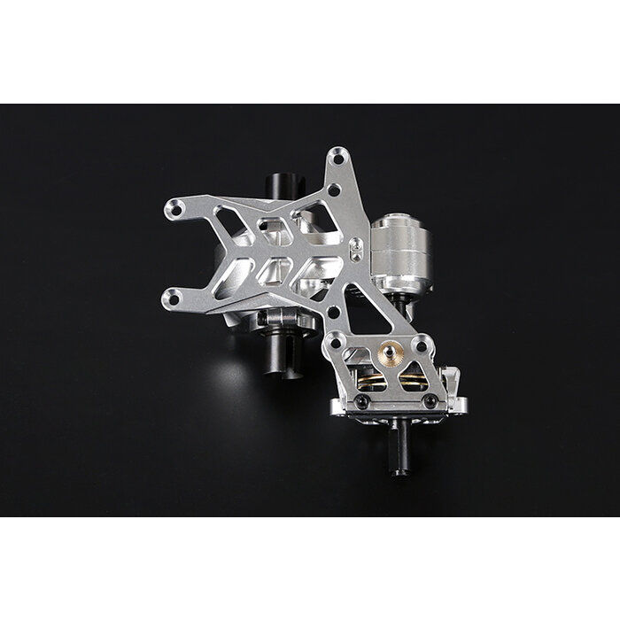 BAHA 5B CNC Metal Rear Axle Wave Box Assembly Kit (silver)