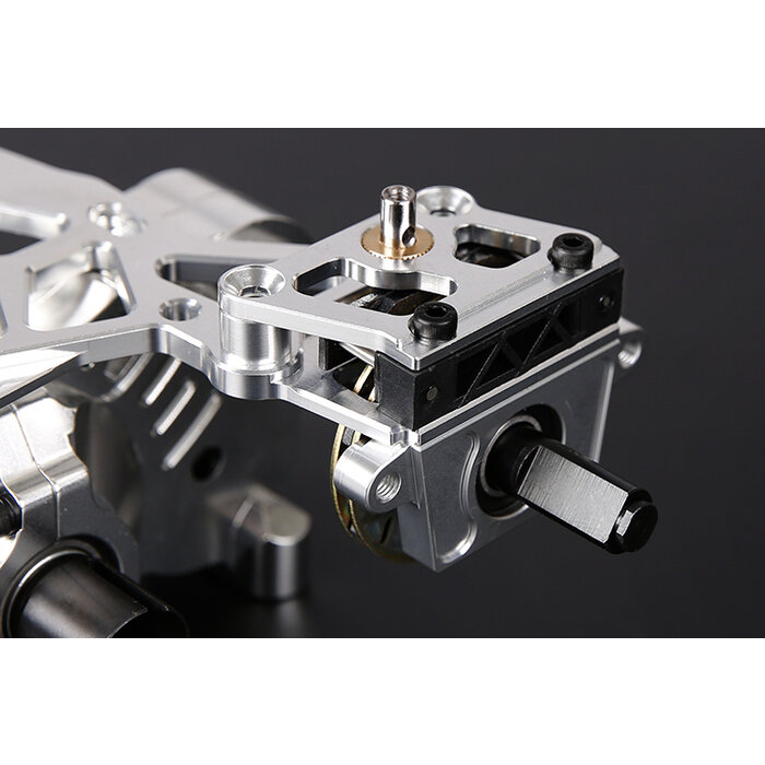 BAHA 5B CNC Metal Rear Axle Wave Box Assembly Kit (silver)