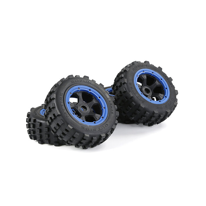 BAHA 5T/5SC/5FT 2nd Generation Wasteland Tire Assembly Complete Vehicle (with several colors beadlock)