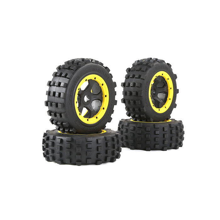 BAHA 5T/5SC/5FT 2nd Generation Wasteland Tire Assembly Complete Vehicle (with several colors beadlock)