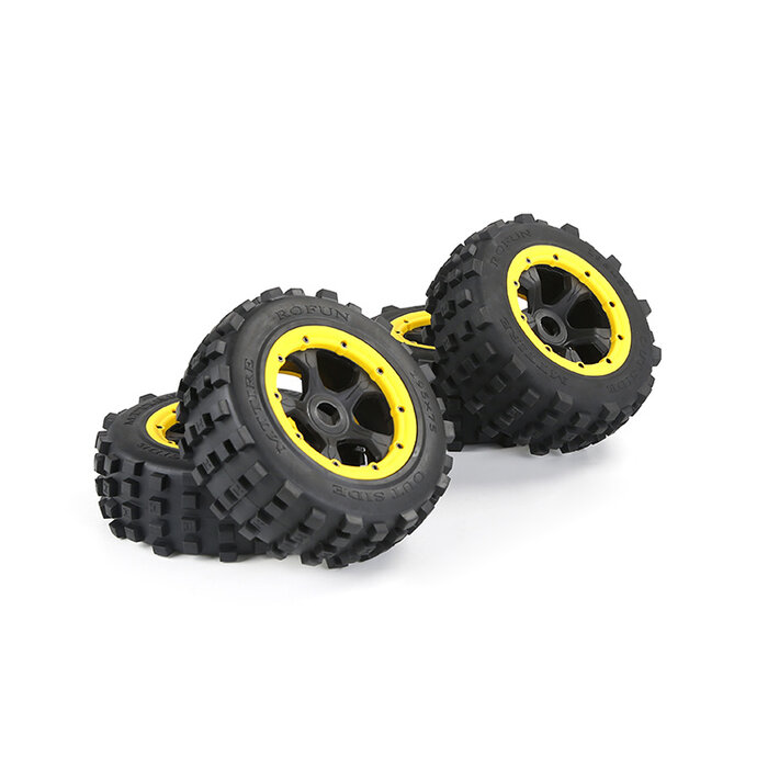 BAHA 5T/5SC/5FT 2nd Generation Wasteland Tire Assembly Complete Vehicle (with several colors beadlock)