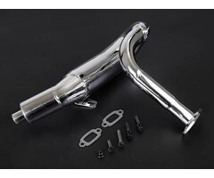 Rovan BLT Hybrid SC Truck Chrome Steel High Performance Tuned Pipe with Muffler