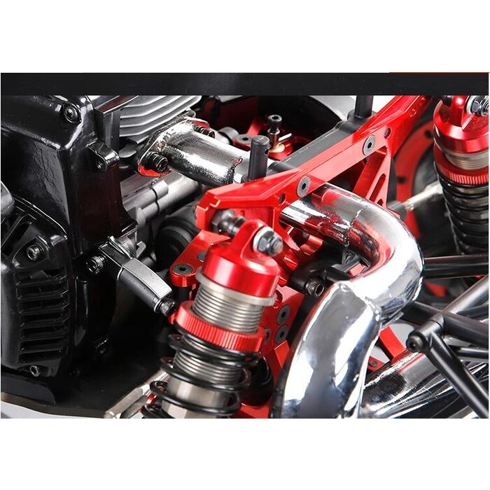 Rovan BLT Hybrid SC Truck Chrome Steel High Performance Tuned Pipe with Muffler