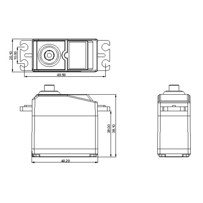 ZD Racing 3.5kg Servo (für brushed)