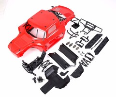 RovanSports Baha 5B ombouwkit naar WLT - ombouwkit, rolkooi en body in kleur rood of zwart