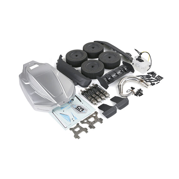 D5 omgebouwde kits met zilveren  of rode body frame