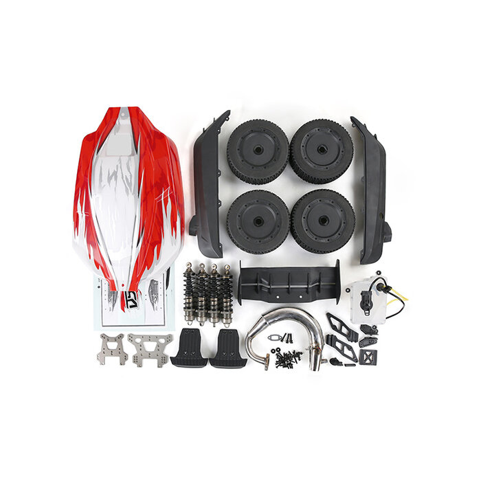 D5 omgebouwde kits met zilveren  of rode body frame