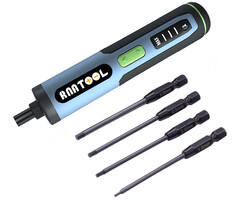 RNA Tool  RNA Tool Hurricane Blue Hand&Automatic Integrated Powerful E-Tool 3.6V, 1300mAh, 300RPM, 1.0-5.0N.M, Type C Charge, 6.35Hex, Hex1.5/2.0/2.5/3.0mm Tips, 280g