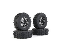 RovanLosi Losi 5ive-T / Rovan LT Metallradsatz mit Wasteland-Stollenreifen der 4. Generation