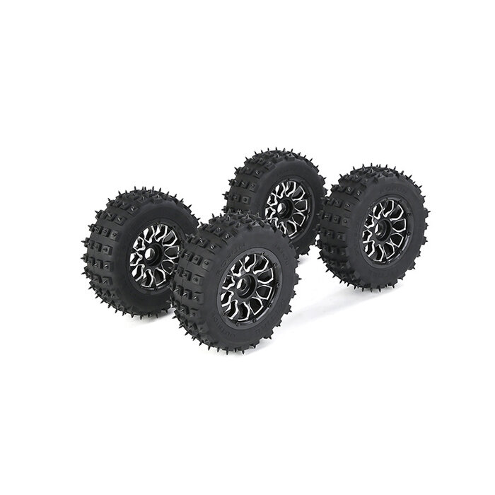 RovanLosi Losi 5ive-T / Rovan LT Metallradsatz mit Wasteland-Stollenreifen der 4. Generation