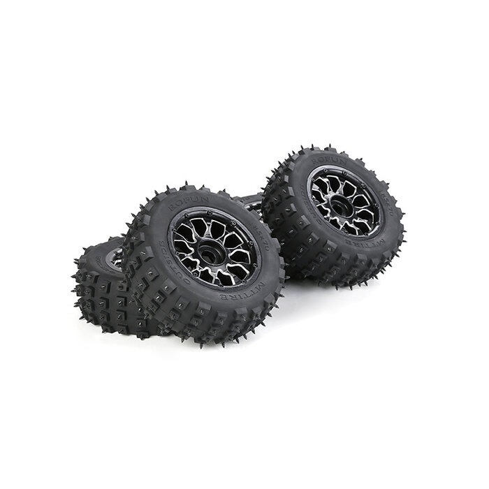 RovanLosi Losi 5ive-T / Rovan LT Metallradsatz mit Wasteland-Stollenreifen der 4. Generation