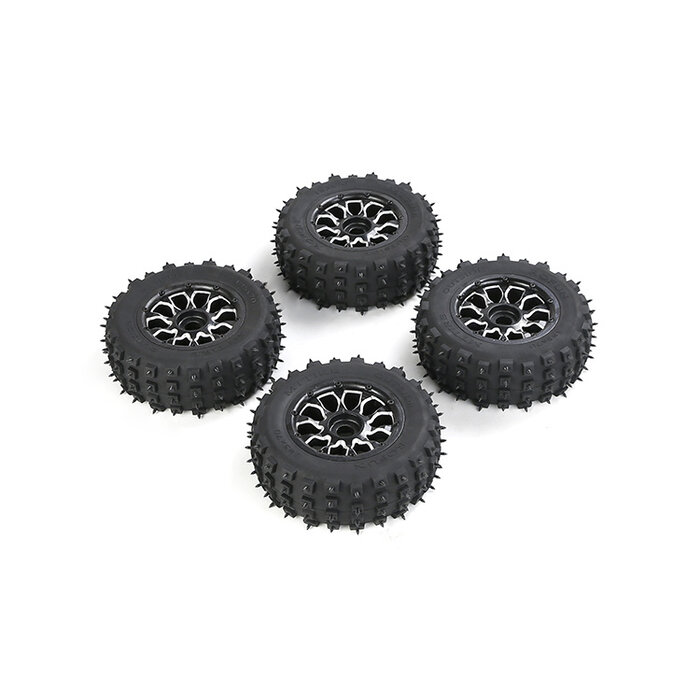 RovanLosi Losi 5ive-T / Rovan LT Metal wheel  Wasteland tire nail tire assembly 4th gen.