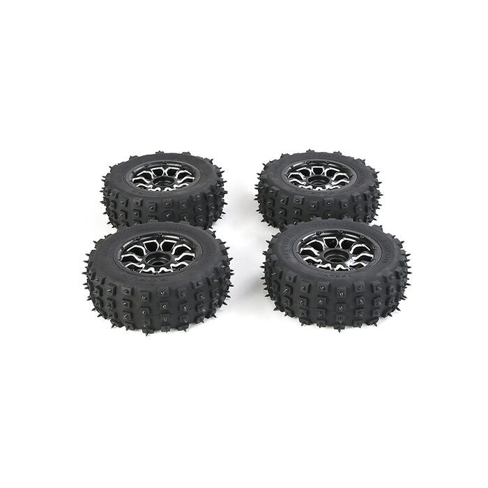 RovanLosi Losi 5ive-T / Rovan LT Metal wheel  Wasteland tire nail tire assembly 4th gen.