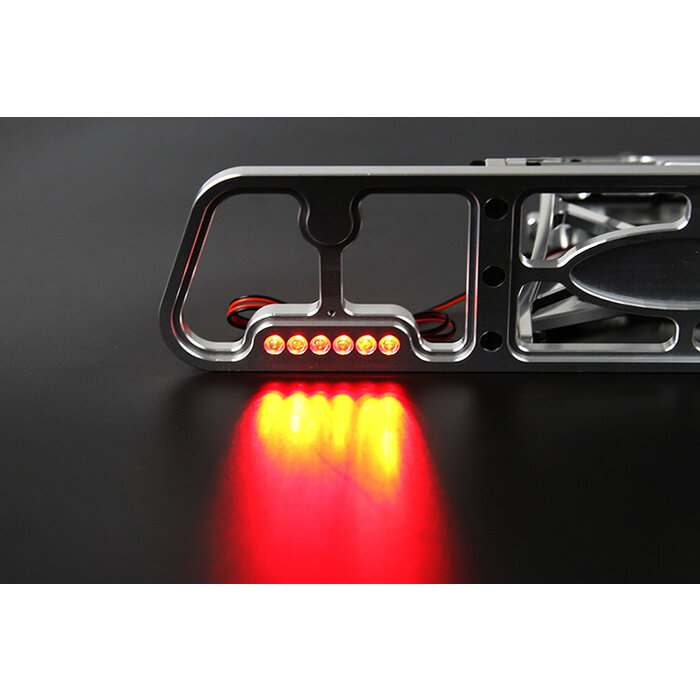 Losi 5iver-T oder Rovan LT CNC Metall-Heckstoßstange mit LED-Beleuchtung