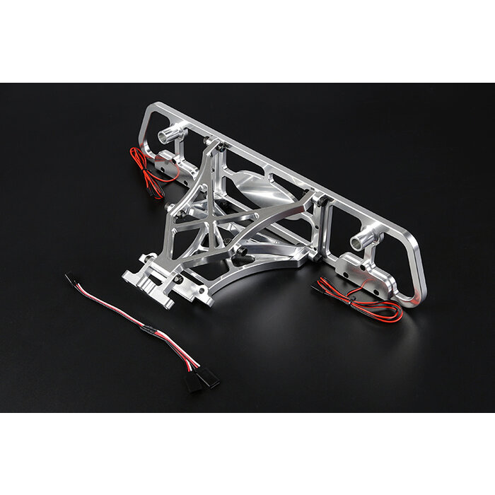 Losi 5iver-T oder Rovan LT CNC Metall-Heckstoßstange mit LED-Beleuchtung