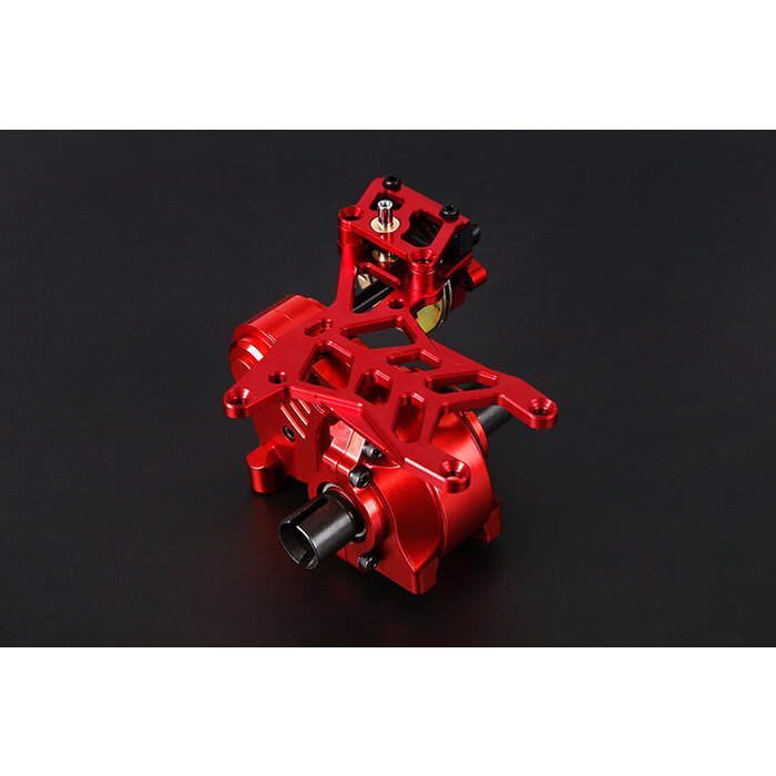 BAHA 5B CNC Metal Rear Axle Wave Box Assembly Kit (silver)