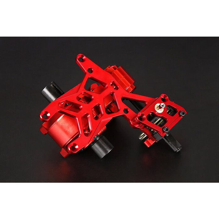 BAHA 5B CNC Metal Rear Axle Wave Box Assembly Kit (silver)