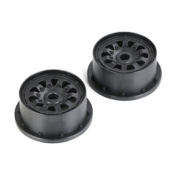 RovanSports 10-Speichen-Hartplastikfelgen (4. Generation) universal für Losi, V5, Baja 2 Stück