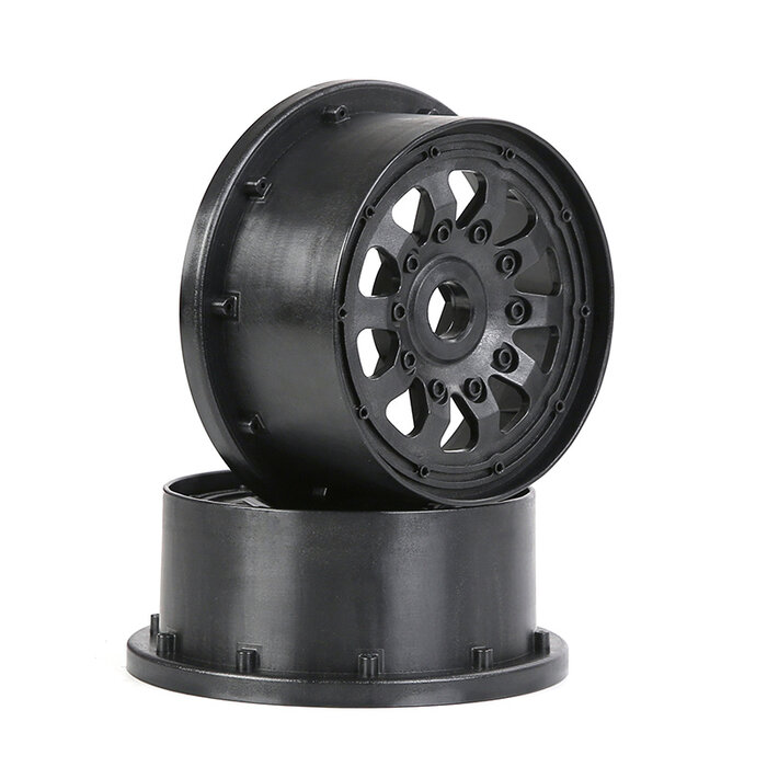 RovanSports 10-Speichen-Hartplastikfelgen (4. Generation) universal für Losi, V5, Baja 2 Stück