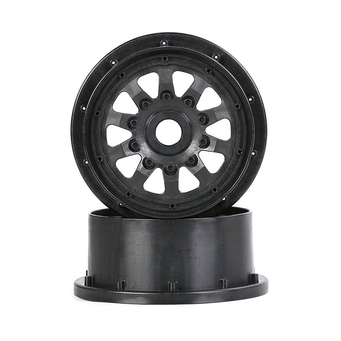 RovanSports 10-Speichen-Hartplastikfelgen (4. Generation) universal für Losi, V5, Baja 2 Stück