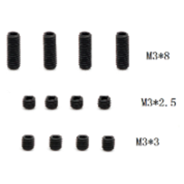 ZD Racing MT16 Hexagon socket headless screws 4 pieces each