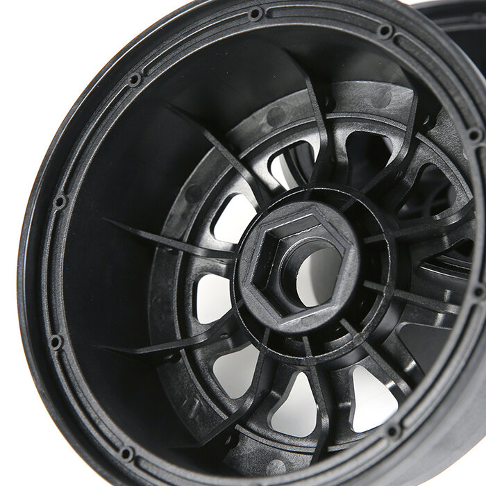 RovanLosi Sterke plastic velgen set 4th generation 10 spaaks  met diverse kleuren beadlocks  (2 stuks)