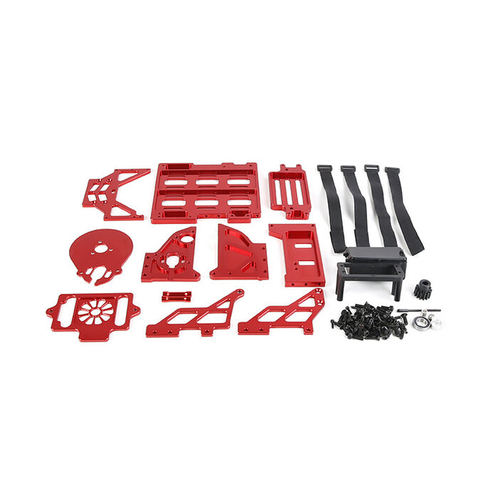 RovanLosi BLT CNC Alu ombouwset van benzine naar elektrisch (basisset zonder voeding - accu, esc, motor, ventilator)