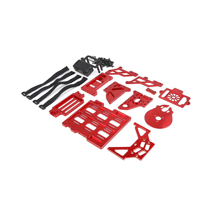 RovanLosi BLT CNC Alu ombouwset van benzine naar elektrisch (basisset zonder voeding - accu, esc, motor, ventilator)