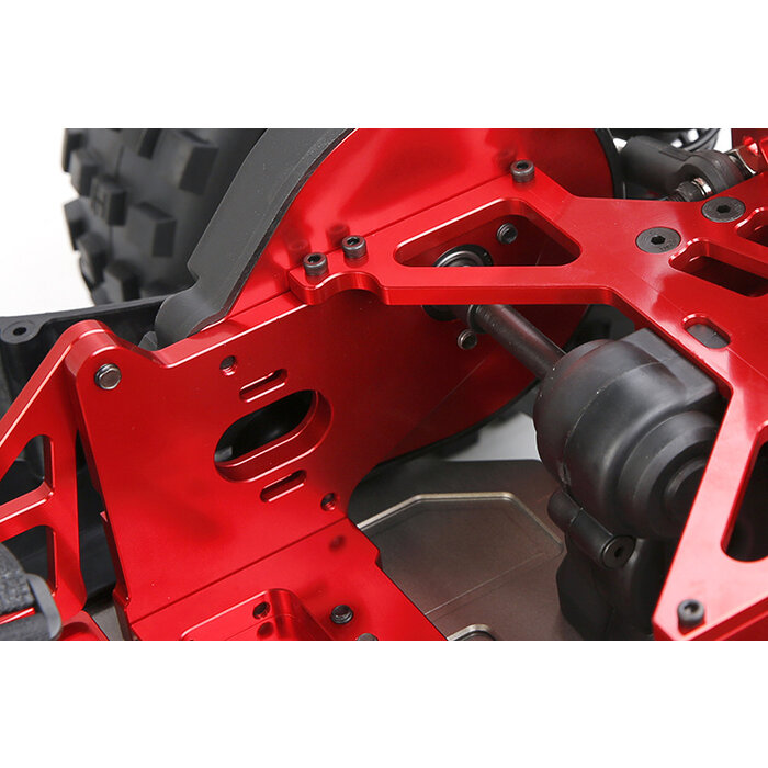 RovanLosi BLT CNC Alu ombouwset van benzine naar elektrisch (basisset zonder voeding - accu, esc, motor, ventilator)