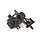 BAHA / BAJA rear axle box assembly kit (in red or black)