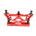 Stuurframe Top Cover Chassis Brace voor DBXL 1.0 en MTXL in de kleur zilver of rood