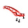 Losi DBXL front metal brace frame in color silver and red