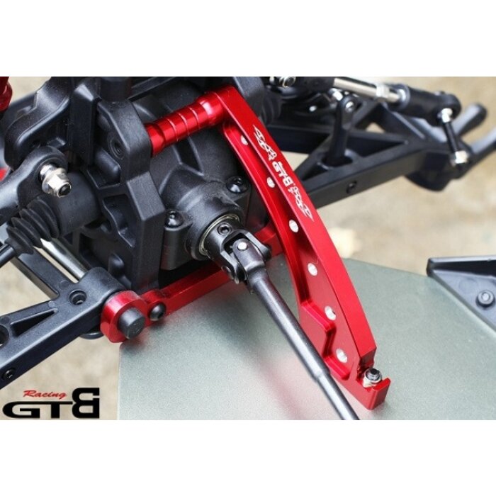GTBRacing Losi DBXL metal bracket frame at the back in the color silver and red