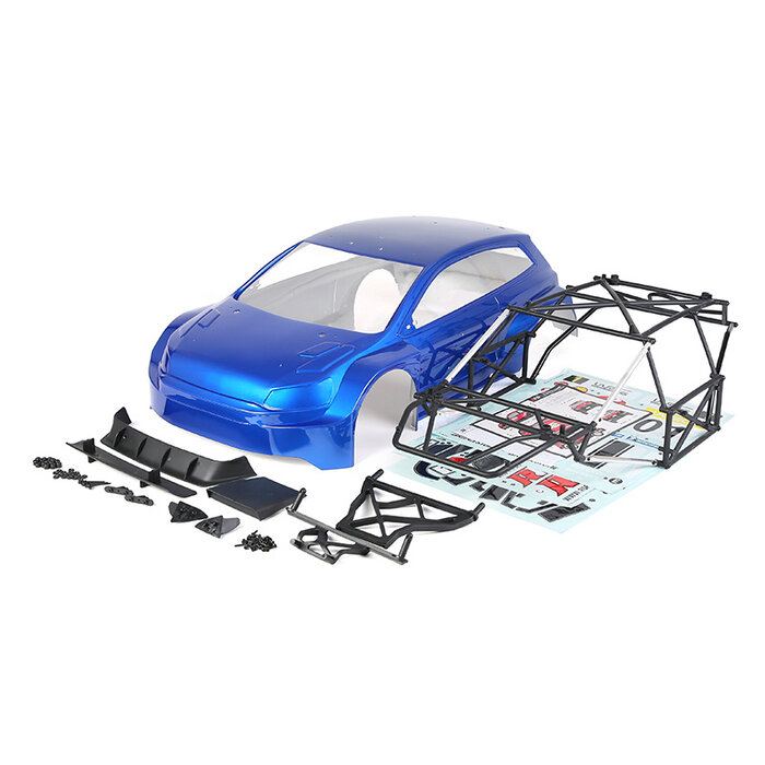 RovanLosi Rovan RF5 conversion kit, with body available in transparent and several colors including sticker package.