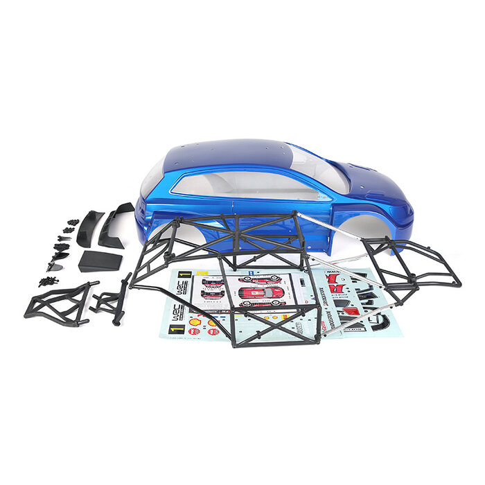 RovanLosi Rovan RF5 conversion kit, with body available in transparent and several colors including sticker package.