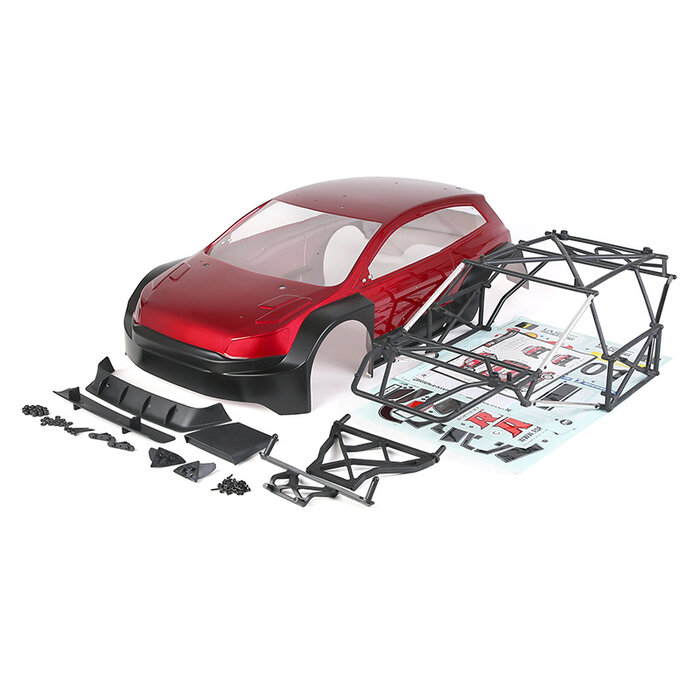 RovanLosi Rovan RF5 conversion kit, with body available in transparent and several colors including sticker package.