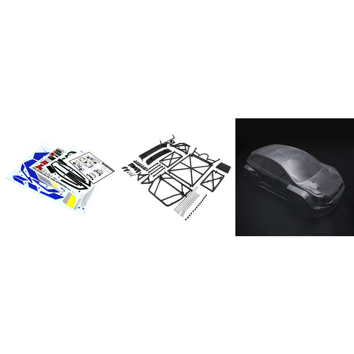 RovanLosi Rovan RF5 conversie kit ,met body verkrijgbaar in transparant en diverse kleuren inclusief stickerpakket