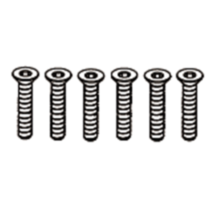 ZD Racing Platkopschroeven M4x30 (6 stuks)