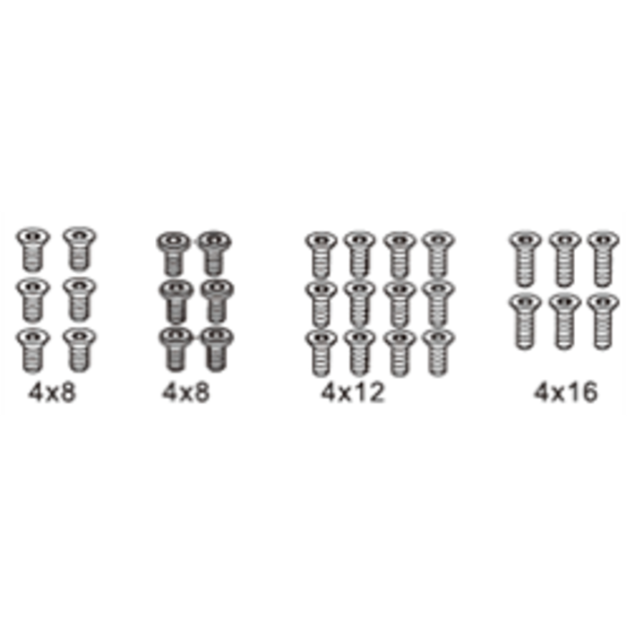 ZD Racing Flat Head Screws M4 set
