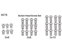 ZD Racing Flachkopfschrauben M3-Set (Größe 12 und 14)