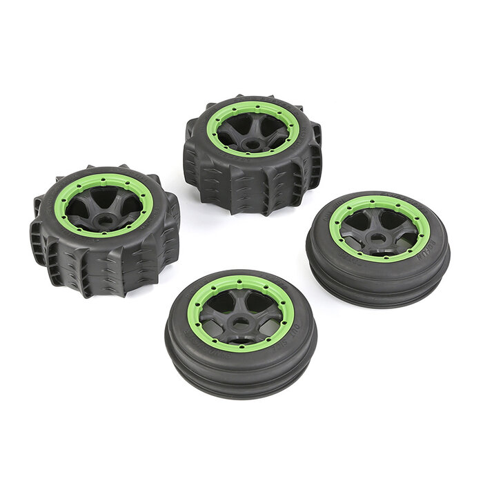 RovanSports Baja 5B tweede gen woestijn Desert complete set wielen (diverse kleuren beadlocks) 185x80 +185x60