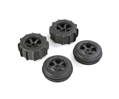 RovanSports Baja 5B 2. Generation Desert Desert Komplettradsatz (verschiedene Farben Beadlocks) 185x80 +185x60