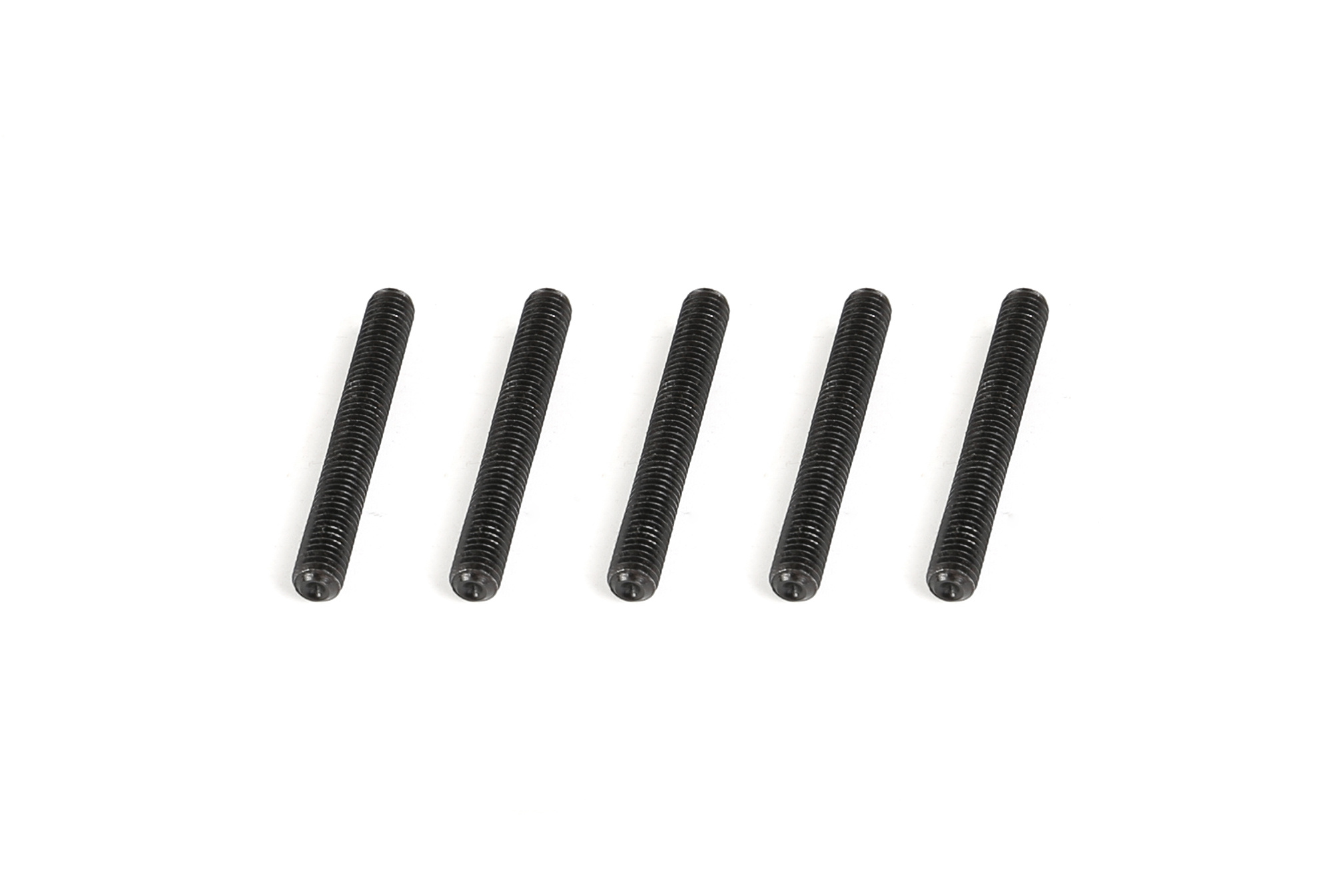 RovanSports M5×40 Hex Socket Set Screw – Black Steel – 5pcs