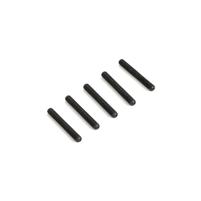 RovanSports M5×40 Hex Socket Set Screw – Black Steel – 5pcs