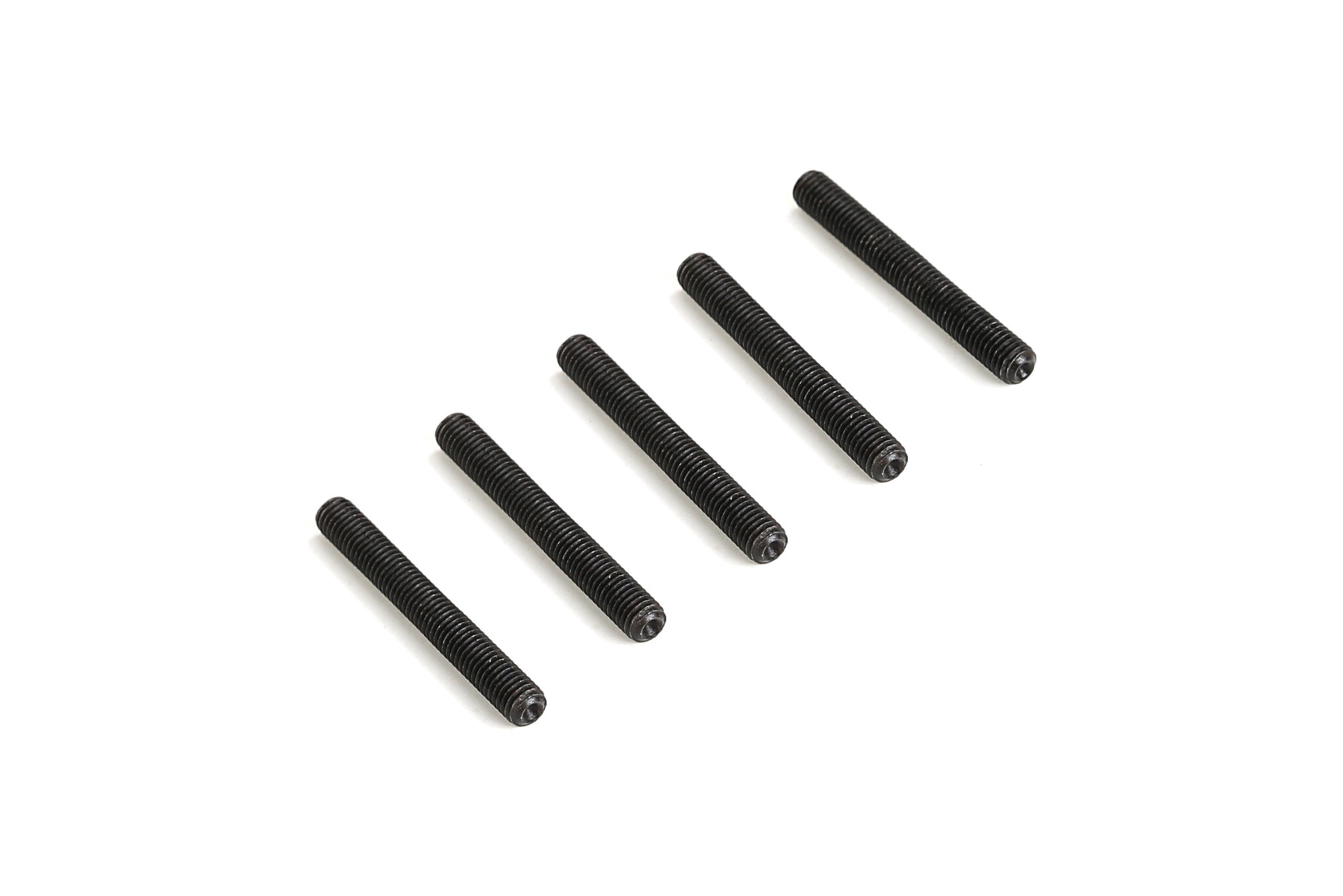 RovanSports M5×40 Hex Socket Set Screw – Black Steel – 5pcs