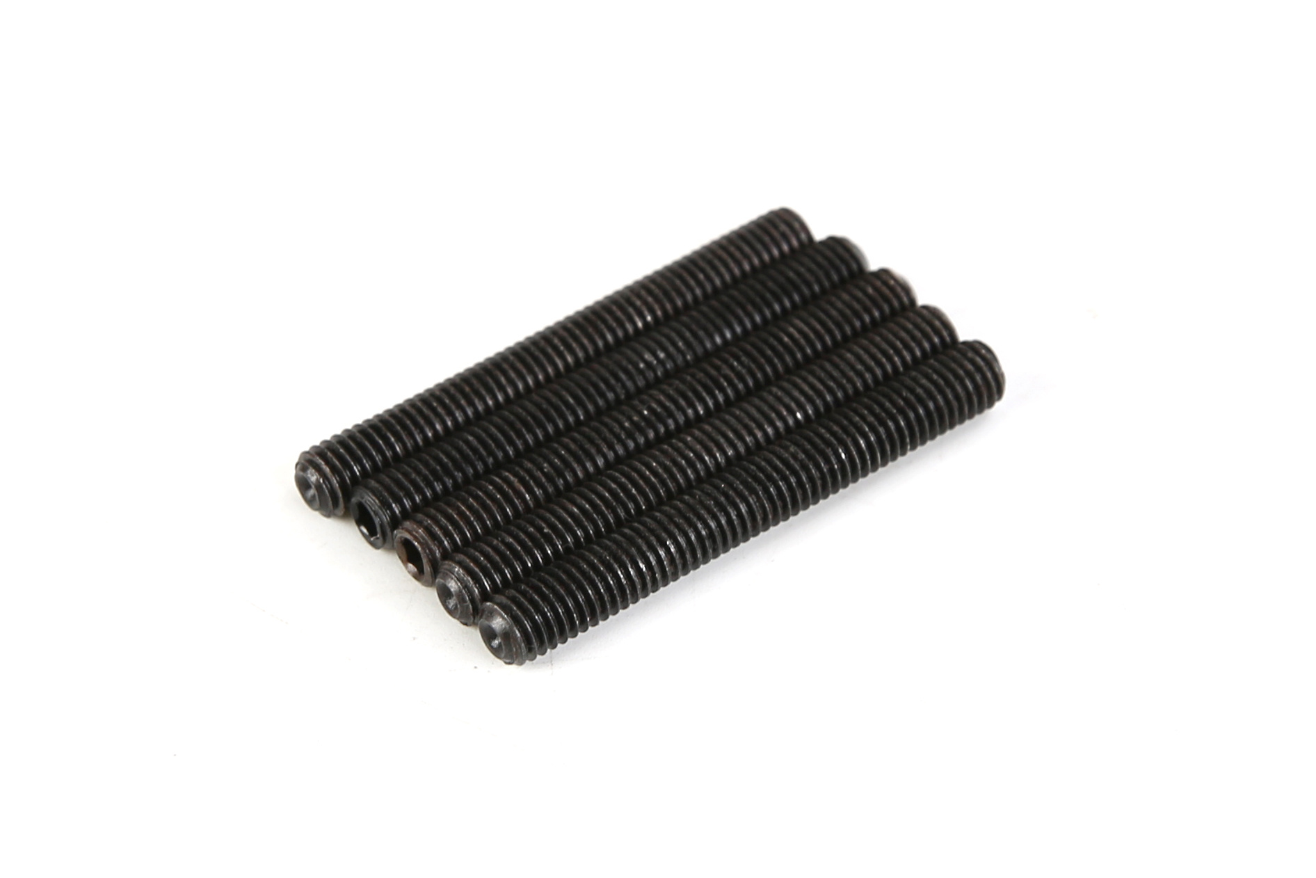 RovanSports M5×40 Hex Socket Set Screw – Black Steel – 5pcs