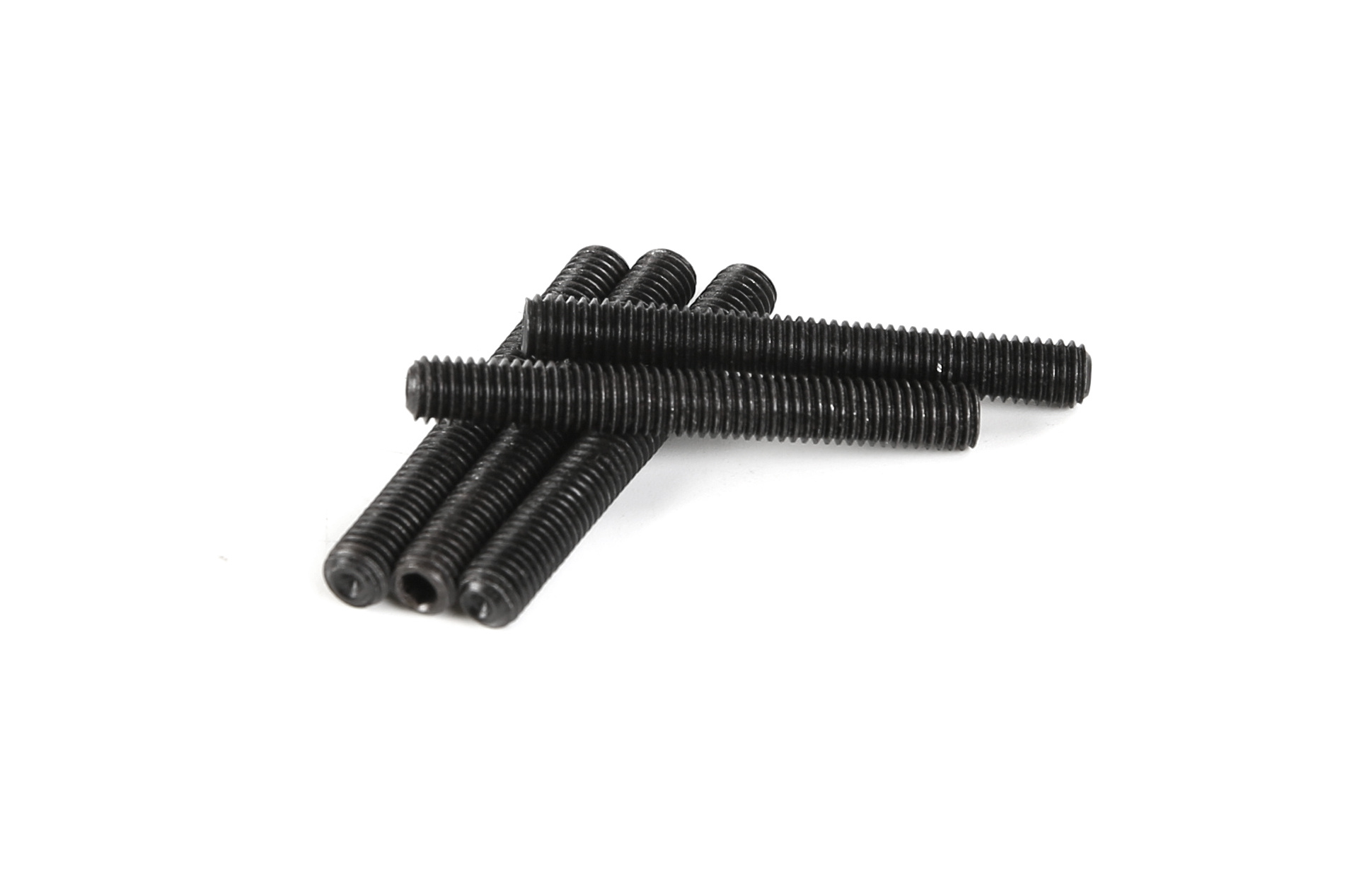 RovanSports M5×40 Hex Socket Set Screw – Black Steel – 5pcs