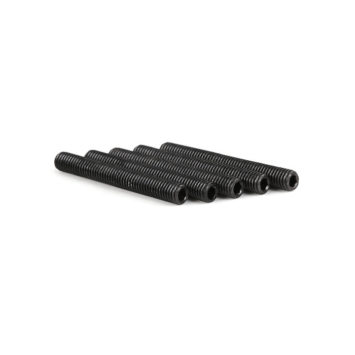 RovanSports Inbus Stelschroef M5×40 – Zwart Staal – Set van 5
