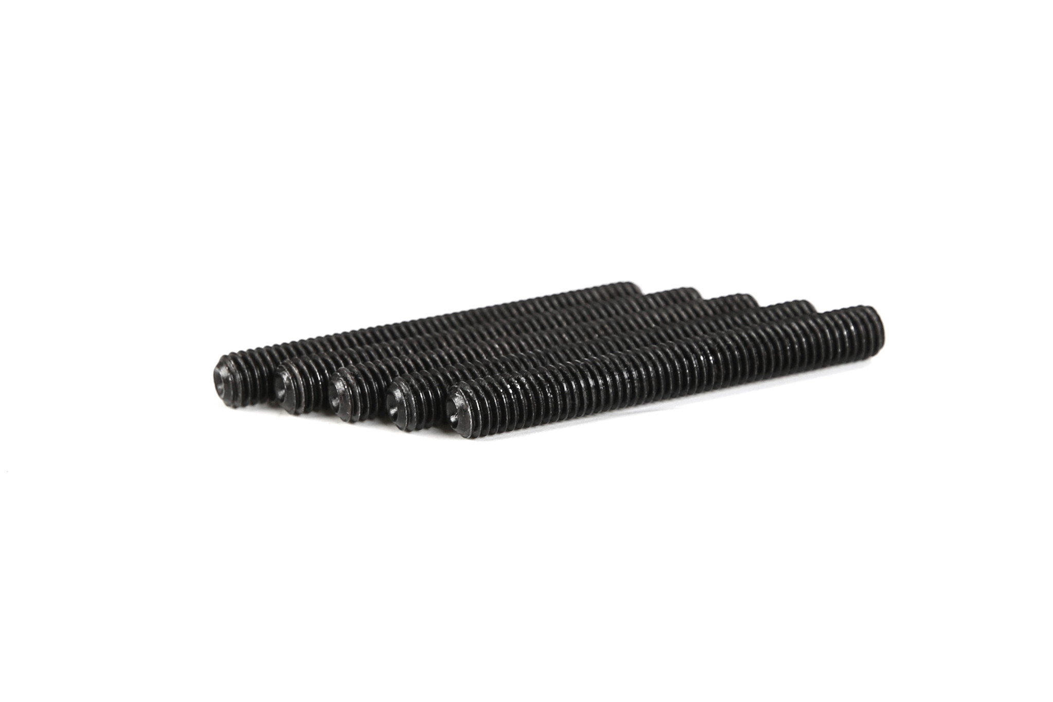RovanSports M5×40 Hex Socket Set Screw – Black Steel – 5pcs