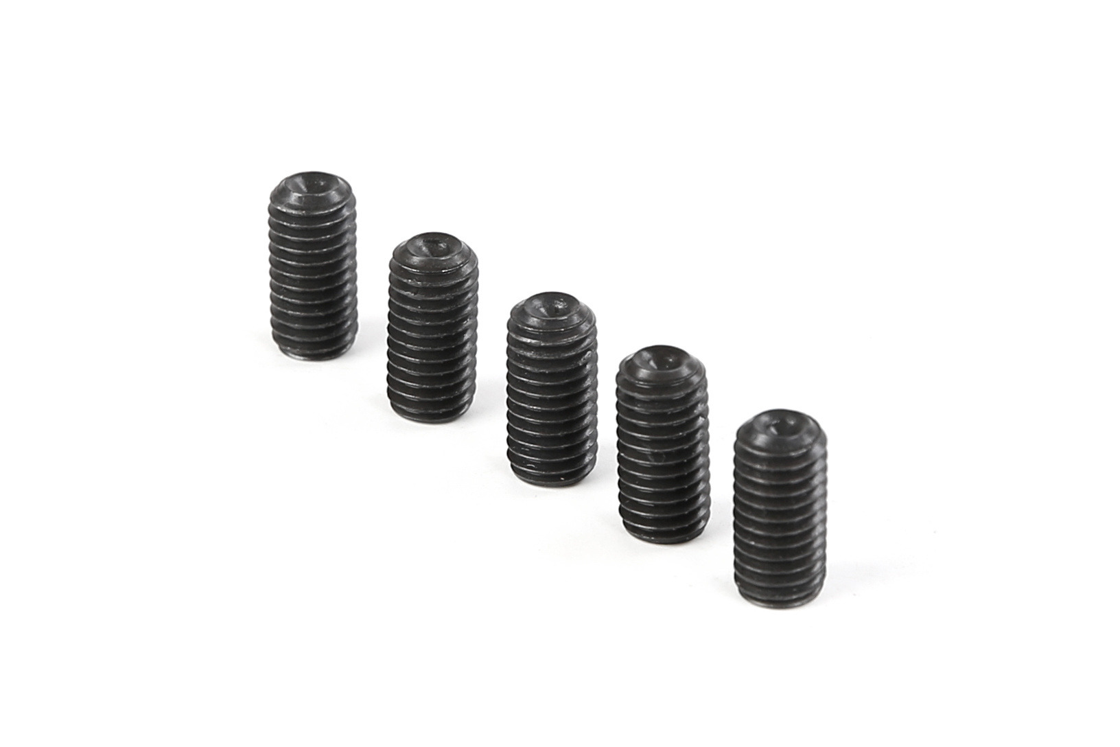 RovanSports M8×16 Hex Socket Set Screw – Black Steel – 5pcs